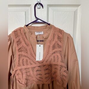 Anniewear Boutique Dress New With Tags size Large Dusty Pink Mini Dress